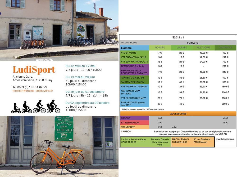Location de vélo à Cluny en Bourgogne du Sud